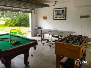 pool table in garage