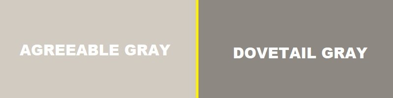 agreeable gray vs dovetail gray