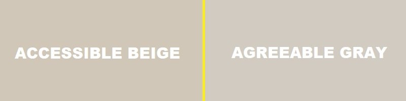 accessible beige vs agreeable gray