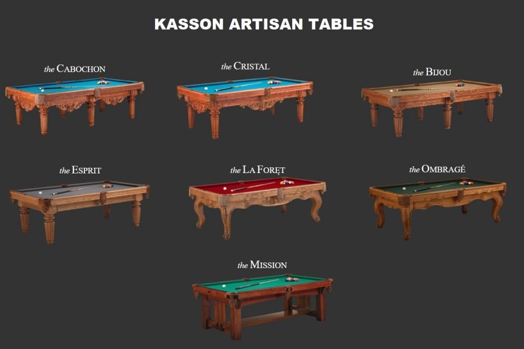 kasson artisan pool tables