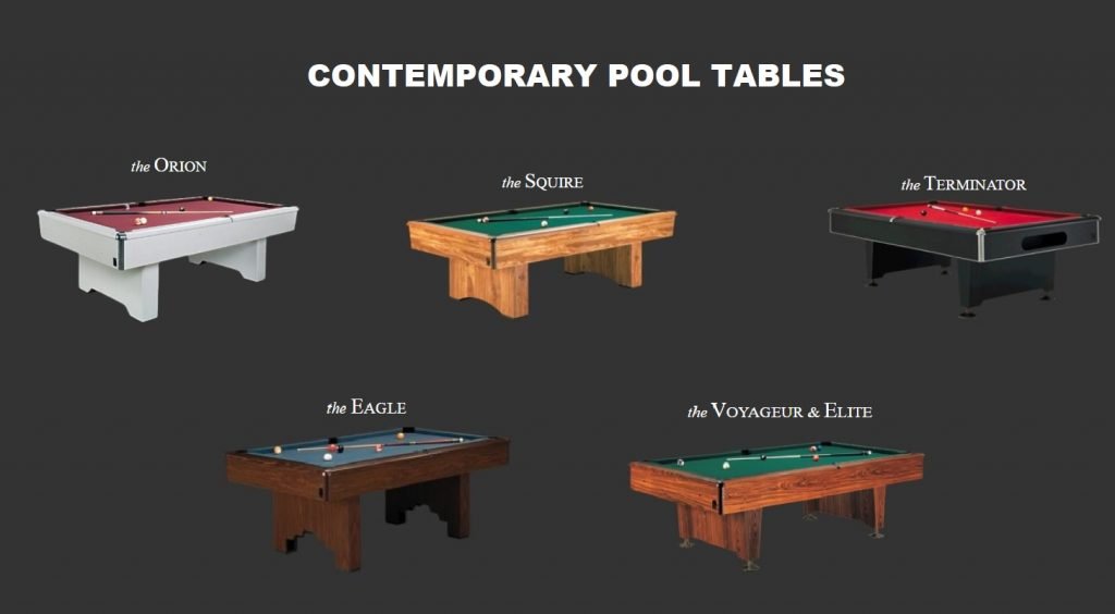 kasson contemporary pool tables