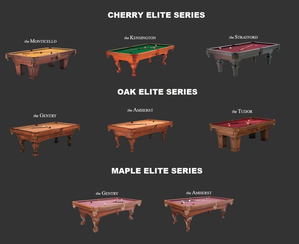 kasson elite series pool tables