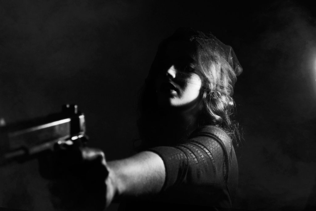college students guns woman gun