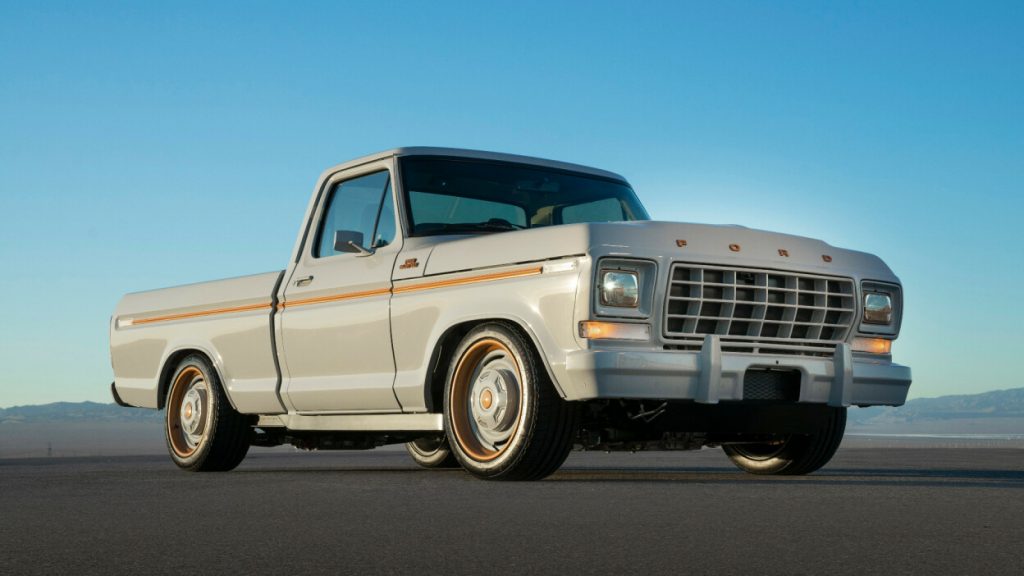 vintage ford pickup retro electric truck