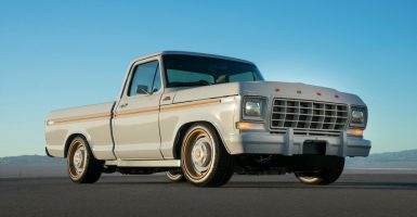 vintage ford pickup retro electric truck