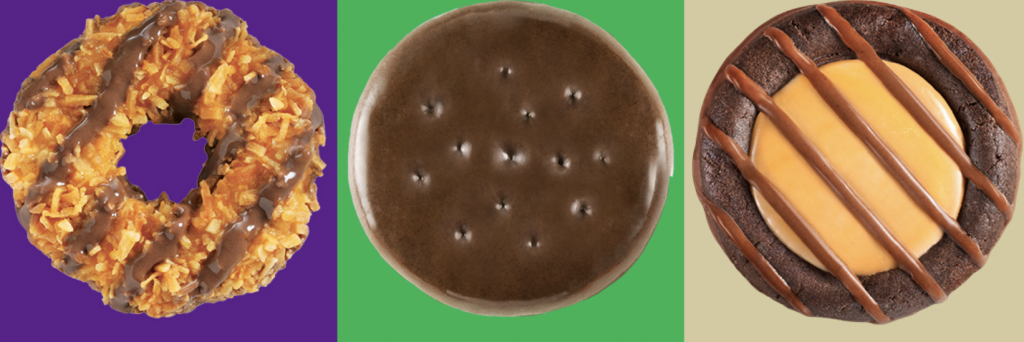 girl scouts cookie makeup thin mints