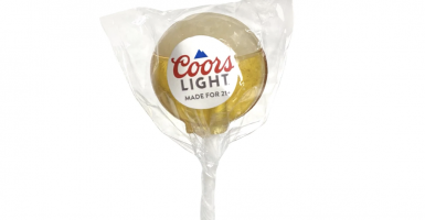 beer-flavored lollipop