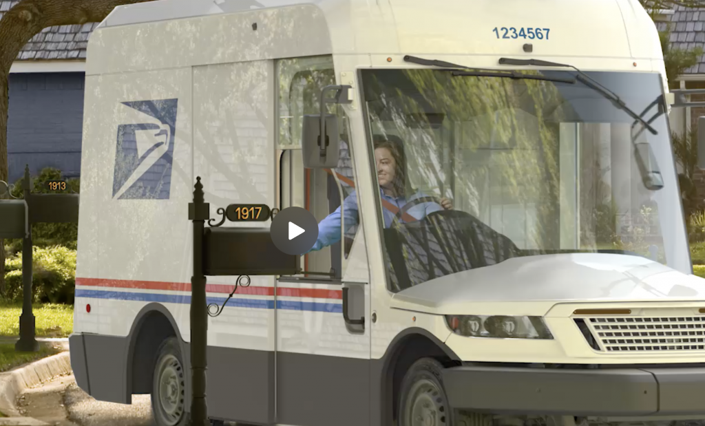 USPS mail trucks electric vehicles