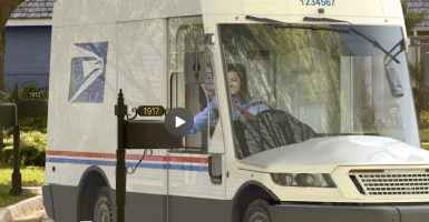 USPS mail trucks electric vehicles