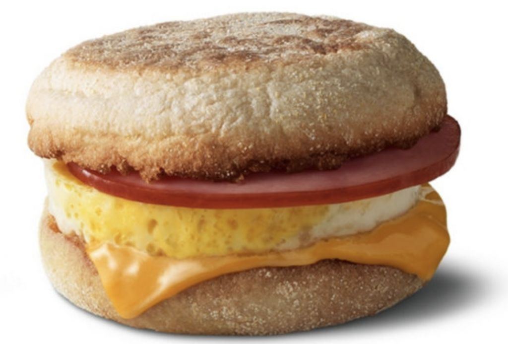 all-day McDonald's breakfast Mcmuffin
