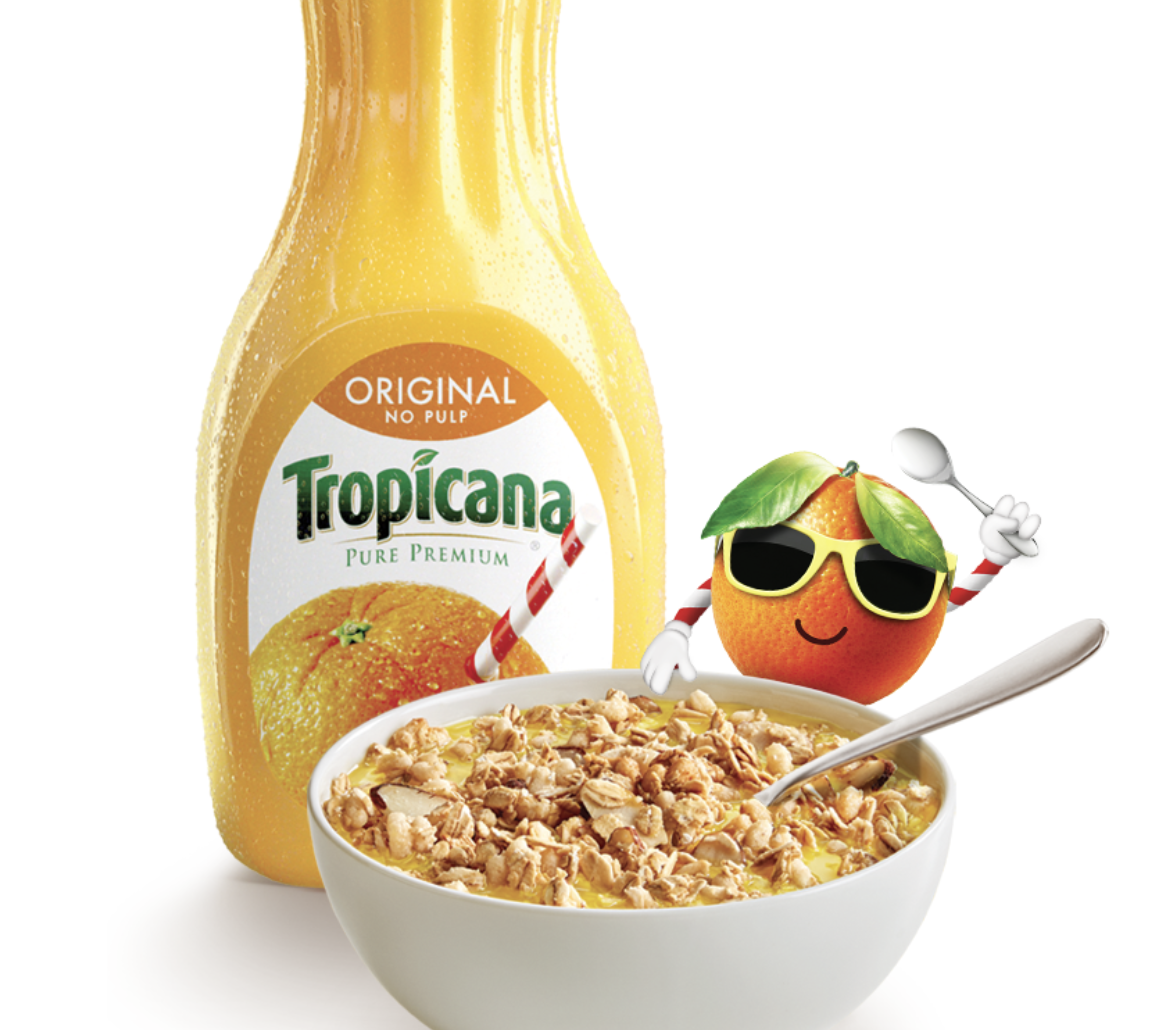 Some cereal. Tropicana. Tropicana Orange Juice. День апельсинового сока 4 мая. Tropicana Design.