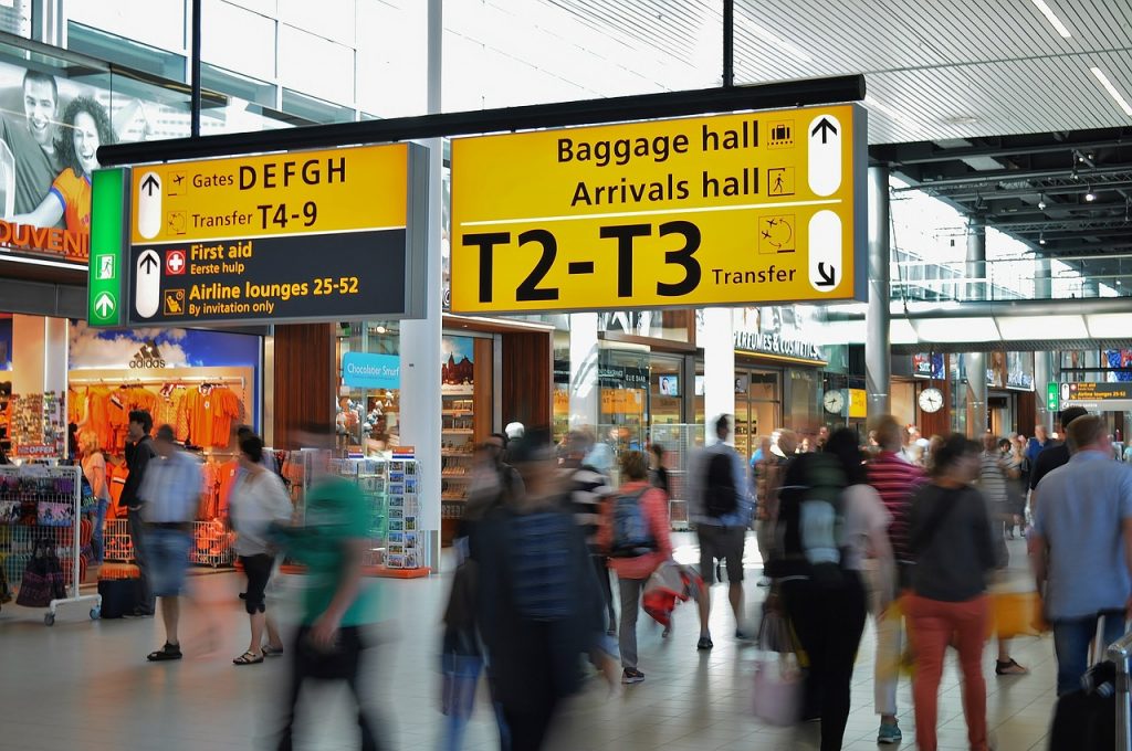 flight cancellations airport crowding