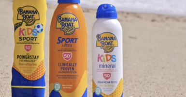 banana boat sunscreen