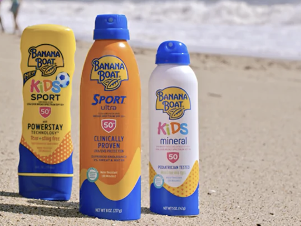 banana boat sunscreen