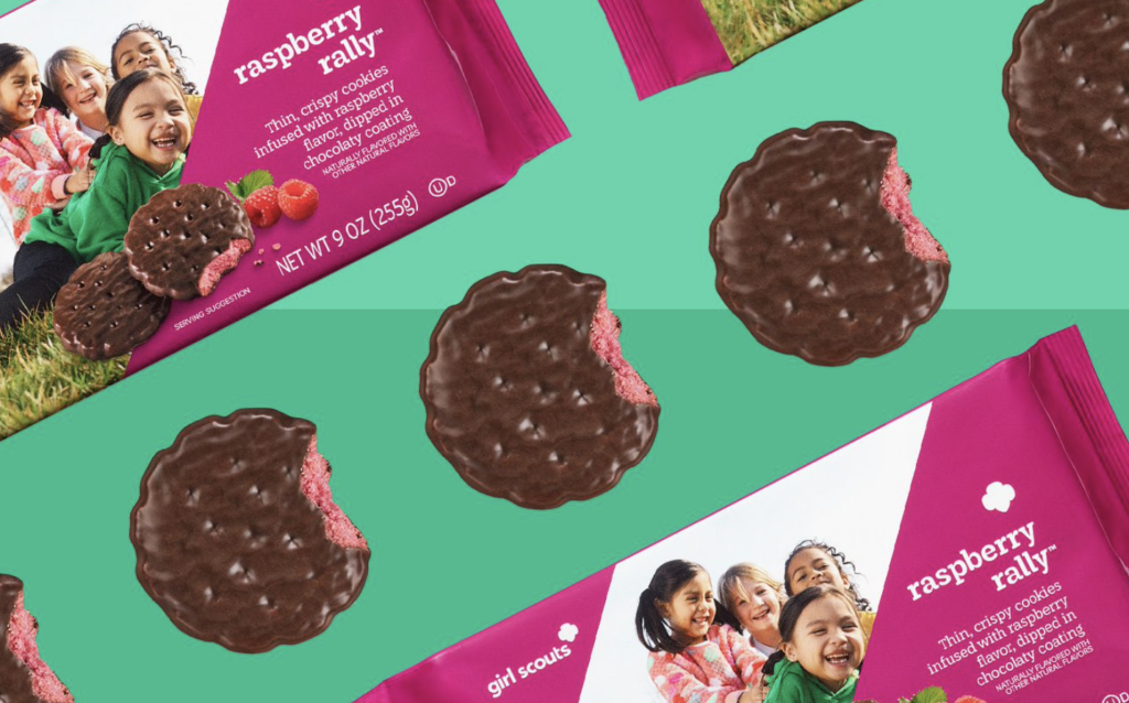 girl scout cookies raspberry rally