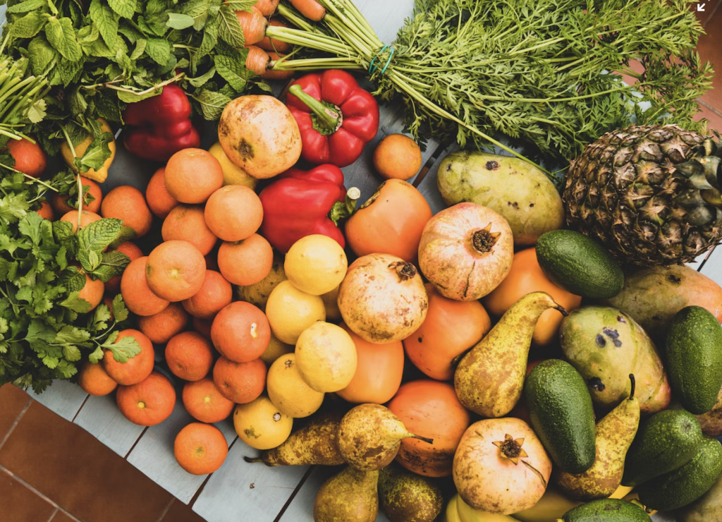 fruits and vegetables foraging