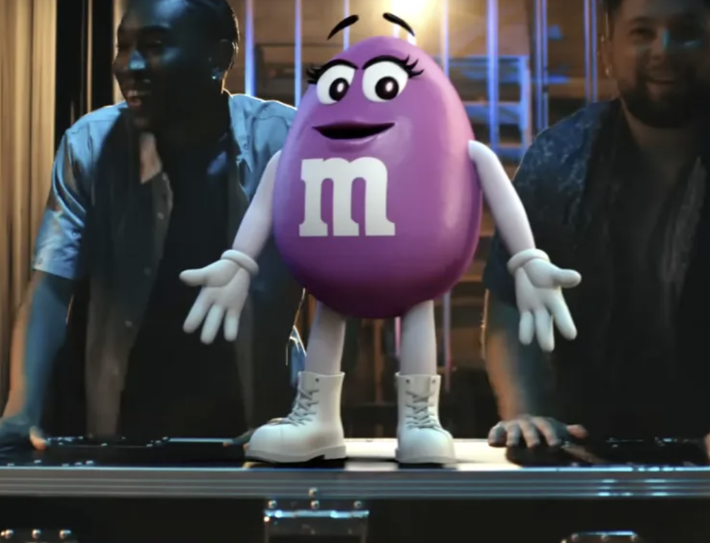 purple M&M