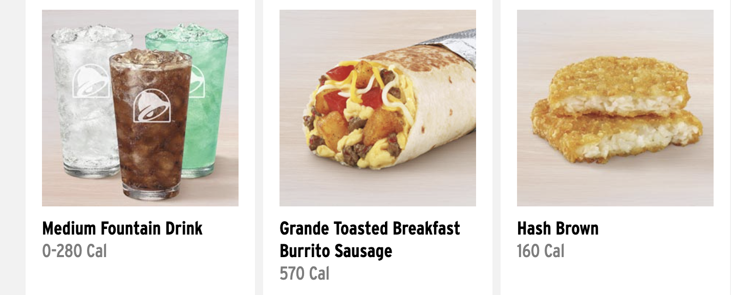 The Taco Bell Breakfast Menu What's On It Right Now