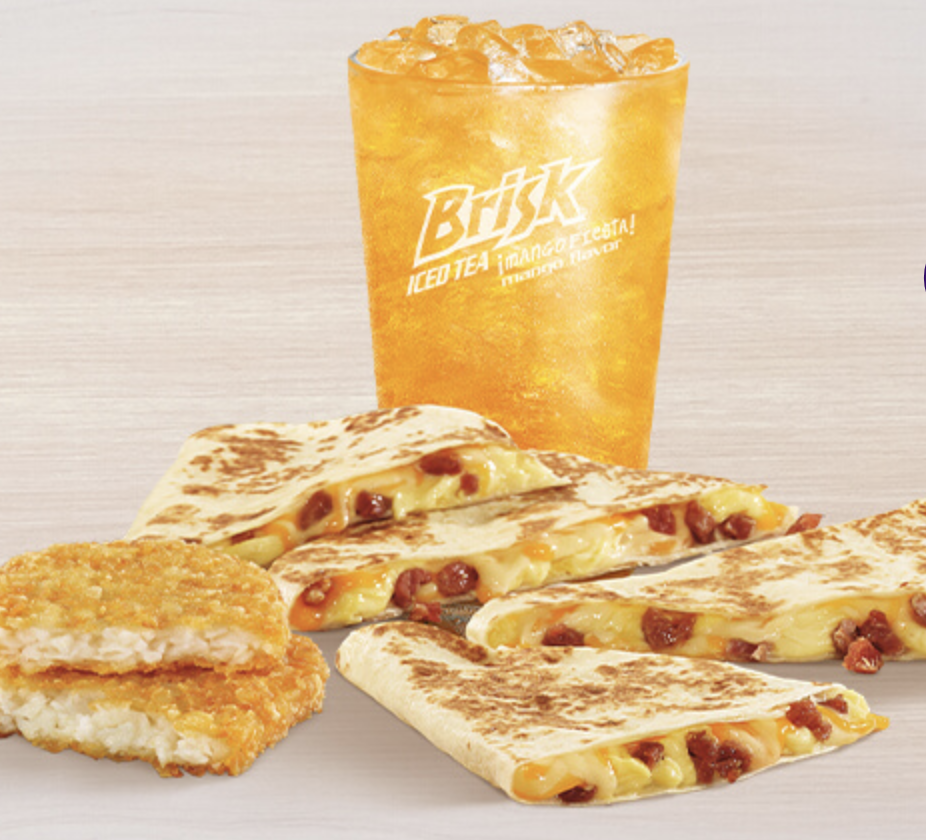 taco bell breakfast menu combo