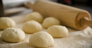 bread dough baking