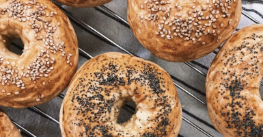 stuffed-crust bagels